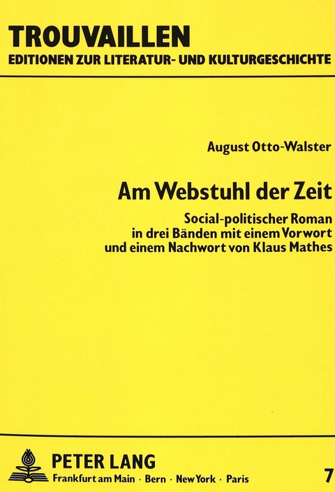 Am Webstuhl der Zeit - Klaus Mathes