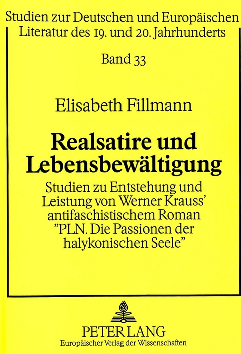 Realsatire und Lebensbewältigung - Elisabeth Fillmann