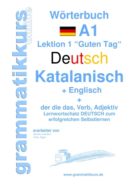 Wörterbuch Deutsch - Katalanisch - Englisch Niveau A1 - Marlene Schachner, Edouard Akom