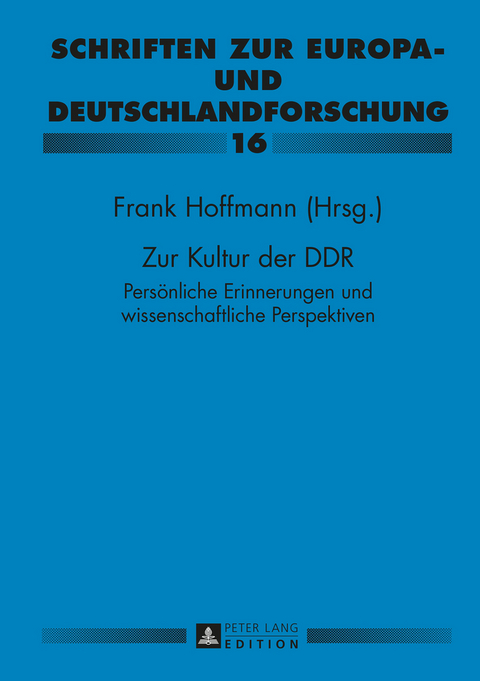 Zur Kultur der DDR - 