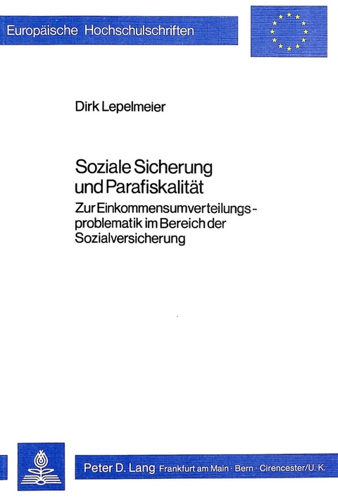 Soziale Sicherung und Parafiskalität - Dirk Lepelmeier