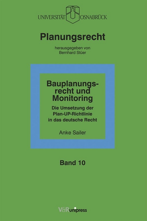 Bauplanungsrecht und Monitoring - Anke Sailer