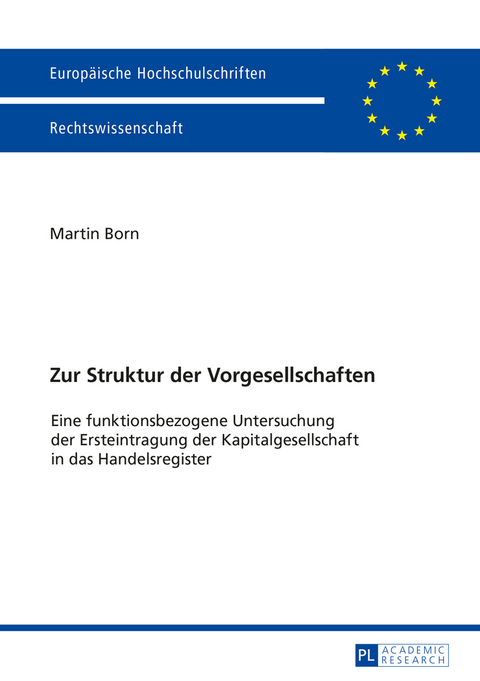 Zur Struktur der Vorgesellschaften - Martin Born