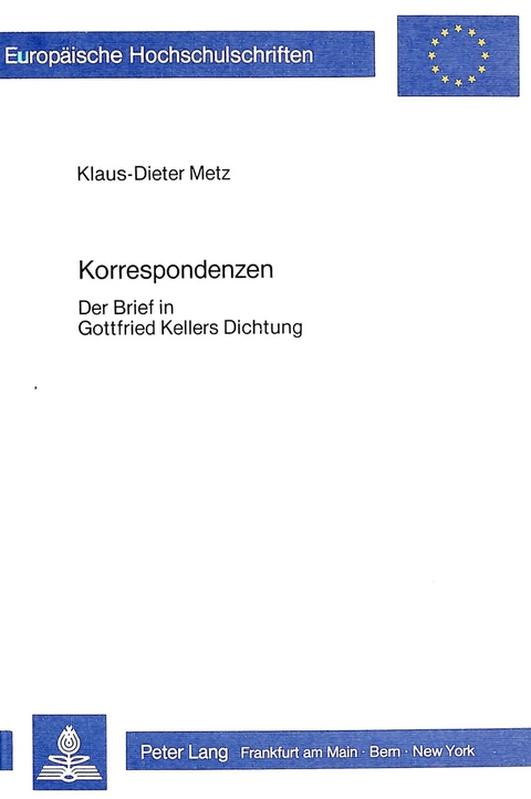 Korrespondenzen - Klaus-Dieter Metz