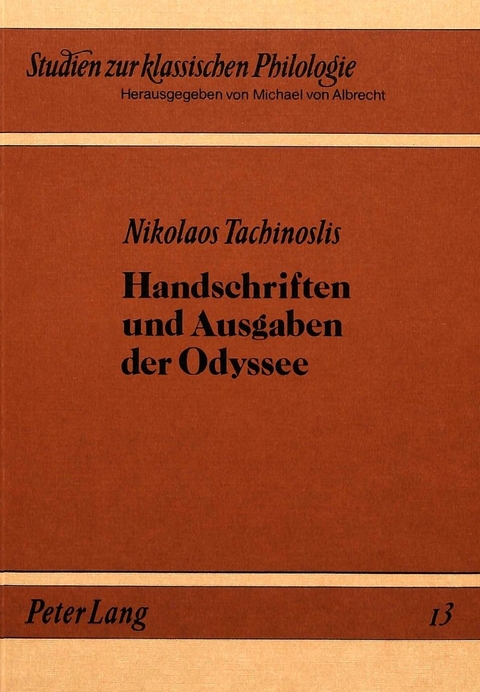 Handschriften und Ausgaben der Odyssee