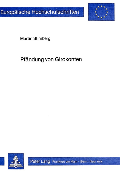 Pfändung von Girokonten - Martin Stirnberg