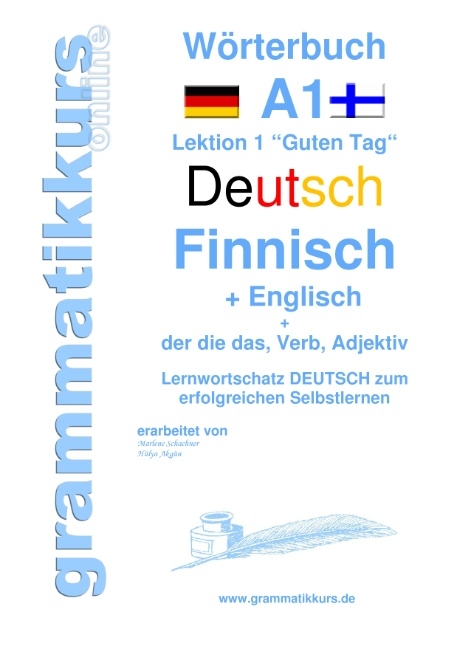 Wörterbuch Deutsch - Finnisch - Englisch Niveau A1 - Marlene Schachner, Edouard Akom