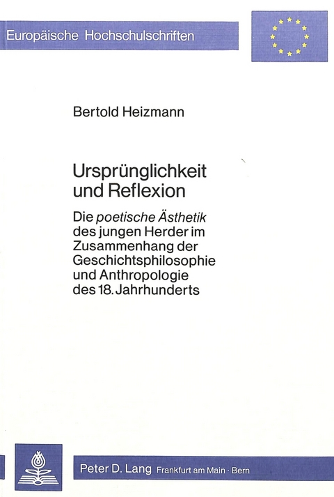 Ursprünglichkeit und Reflexion