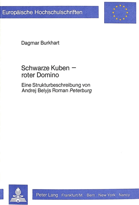 Schwarze Kuben - roter Domino - Dagmar Burkhart