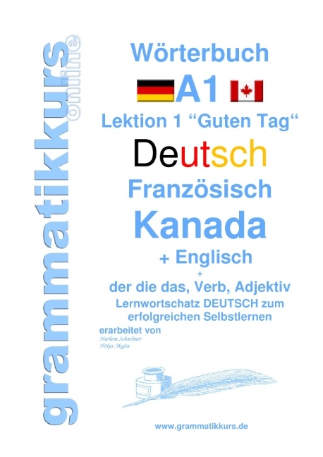 Wörterbuch Deutsch - Französisch Kanada - Englisch Niveau A1 - Marlene Schachner, Edouard Akom