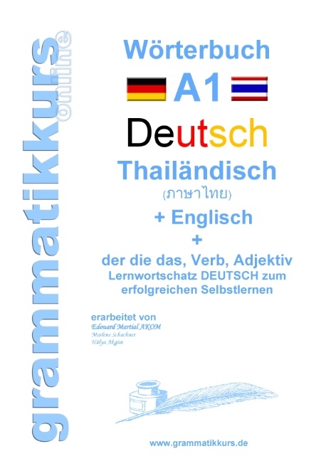 Wörterbuch Deutsch - Thailändisch - Englisch Niveau A1 - Marlene Schachner