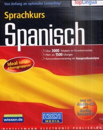 Sprachkurs Spanisch, 1 CD-ROM m. Audio-CD u. Cassette