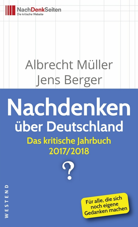 Nachdenken über Deutschland - Albrecht Müller, Jens Berger