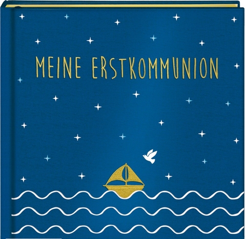 Eintragalbum - Meine Erstkommunion - Satin blau