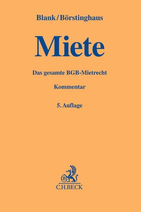 Miete - Hubert Blank, Ulf P. Börstinghaus