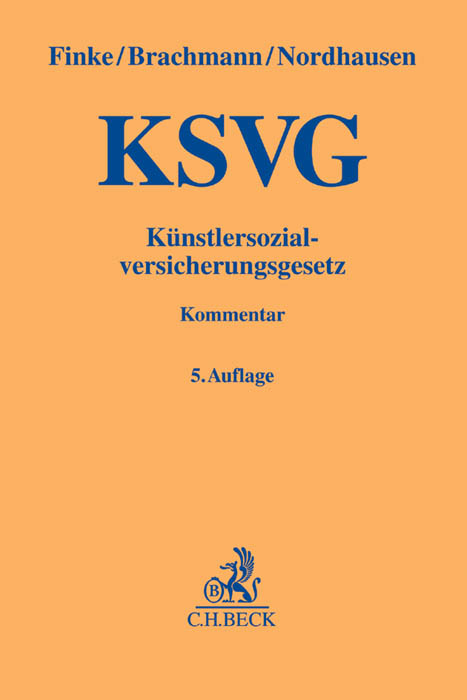 Künstlersozialversicherungsgesetz - Hugo Finke, Wolfgang Brachmann, Willy Nordhausen