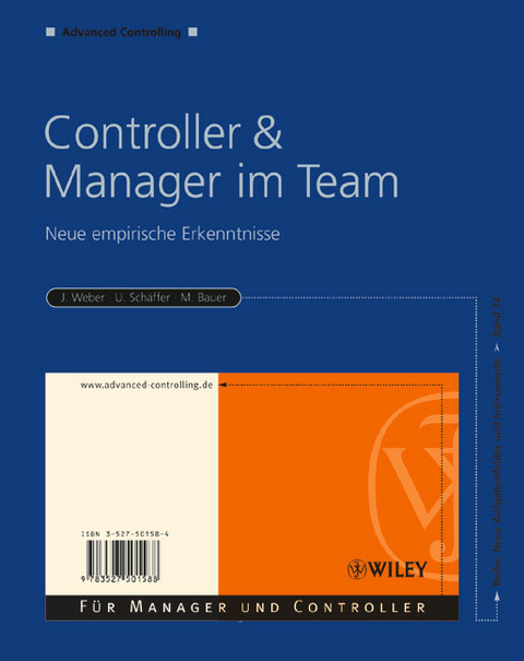 Controller & Manager im Team - Jürgen Weber, Utz Schäffer, Michael Bauer