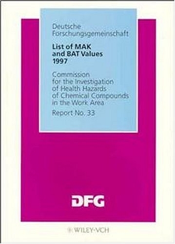 List of MAK and BAT Values