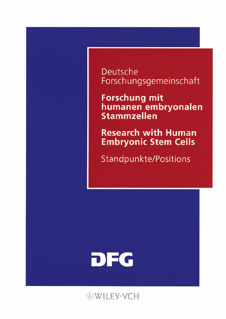 Forschung mit humanen Stammzellen /Research with Human Embryonic Stem Cells