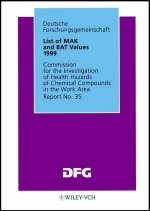 List of MAK and BAT Values 1999