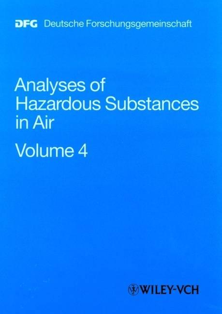 "The MAK-Collection for Occupational Health and Safety. Part III: Air Monitoring Methods (DFG). (was ""Analyses of Hazardous Substances in Air"" until Vol. 8)" - 