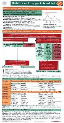 Diabetes mellitus pocketcard Set - Erhard Siegel