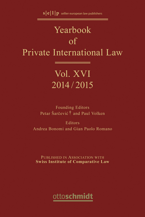 Yearbook of Private International Law - 