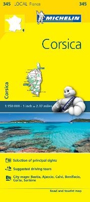 Corse-du-Sud, Haute-Corse - Michelin Local Map 345 -  Michelin