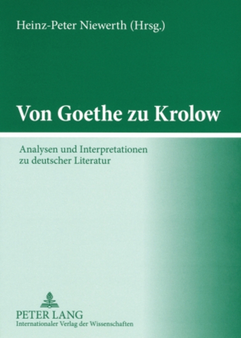 Von Goethe zu Krolow - 