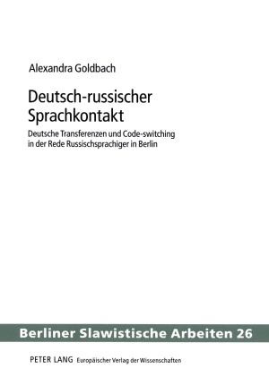 Deutsch-russischer Sprachkontakt - Alexandra Goldbach