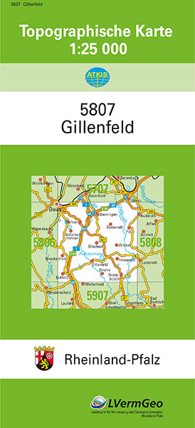 TK25 5807 Gillenfeld -  Landesamt für Vermessung und Geobasisinformation Rheinland-Pfalz