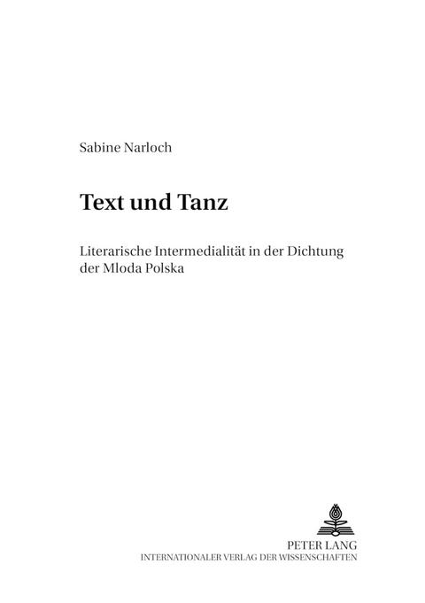 Text und Tanz - Sabine Narloch