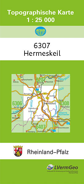 TK25 6307 Hermeskeil -  Landesamt für Vermessung und Geobasisinformation Rheinland-Pfalz