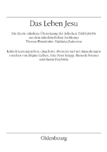 Das jüdische Leben Jesu - Toldot Jeschu - 