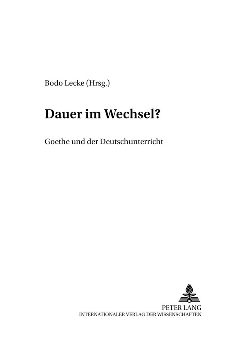 Dauer im Wechsel? - 