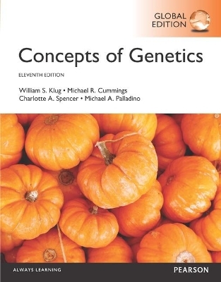 Concepts of Genetics, Global Edition -- Mastering Genetics with Pearson eText - Michael Palladino, Charlotte Spencer, Michael Cummings, William Klug