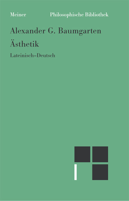 Ästhetik - Alexander G Baumgarten