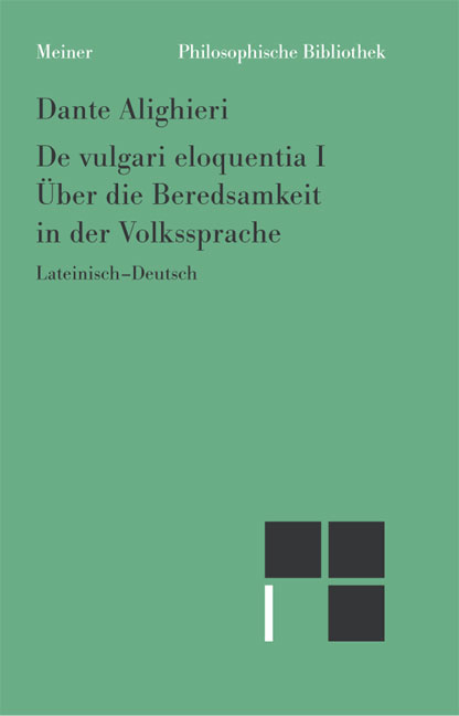 Über die Beredsamkeit in der Volkssprache -  Dante Alighieri