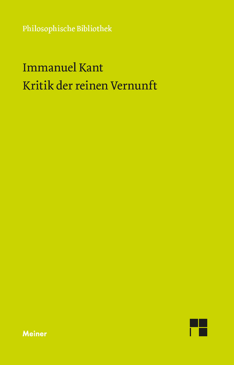 Kritik der reinen Vernunft - Immanuel Kant