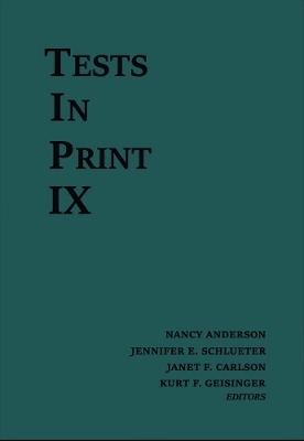 Tests in Print IX -  Buros Center