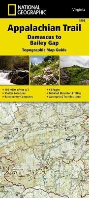 Appalachian Trail, Damascus To Bailey Gap, Virginia -  National Geographic Maps