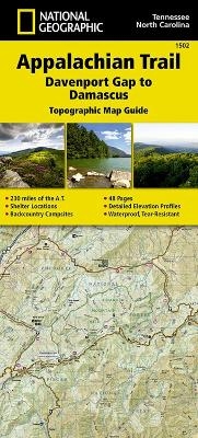 Appalachian Trail, Davenport Gap To Damascus, North Carolina, Tennessee -  National Geographic Maps