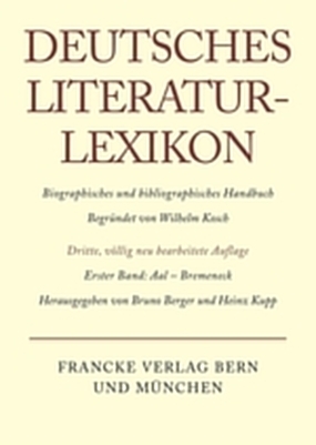 Deutsches Literatur-Lexikon / Aal - Bremeneck - Wilhelm Kosch