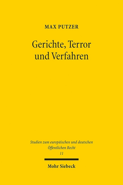 Gerichte, Terror und Verfahren - Max Putzer