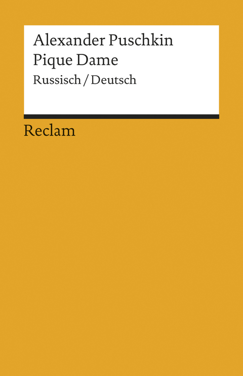 Pique Dame. Russisch/Deutsch - Alexander Puschkin