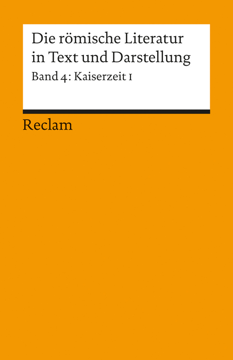 Die römische Literatur in Text und Darstellung. Lat. /Dt. / Kaiserzeit I (von Seneca maior bis Apuleius) - 