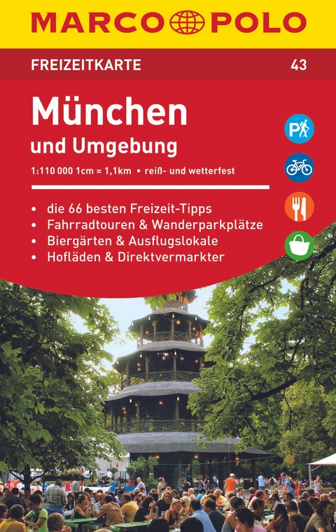 MARCO POLO Freizeitkarte 43 München und Umgebung 1:110.000