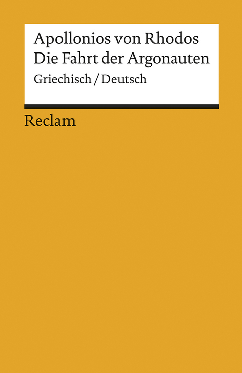 Die Fahrt der Argonauten -  Apollonios von Rhodos