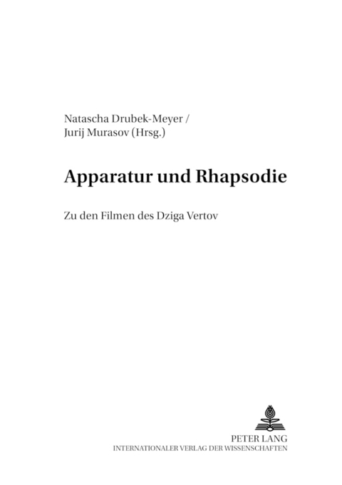 Apparatur und Rhapsodie - 