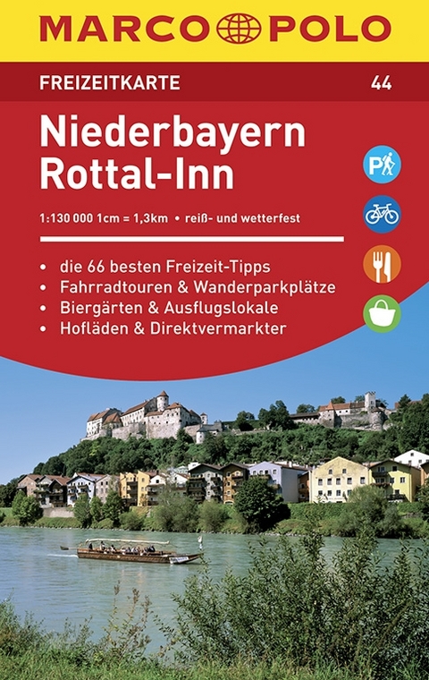 MARCO POLO Freizeitkarte Niederbayern, Rottal-Inn 1:120 000